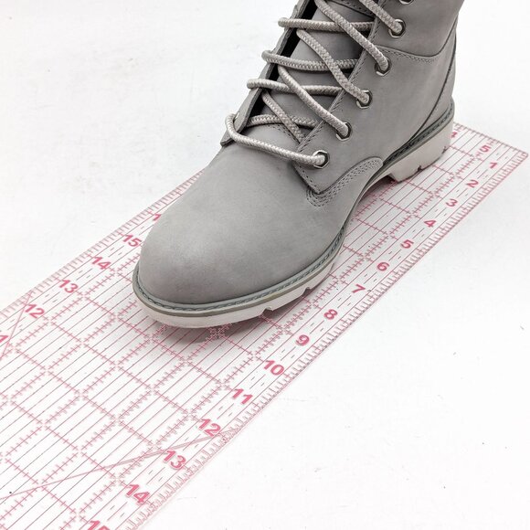 Timberland Women Campton Light Grey Nubuck Waterproof 6in Boots size 8.5 - Picture 7 of 11